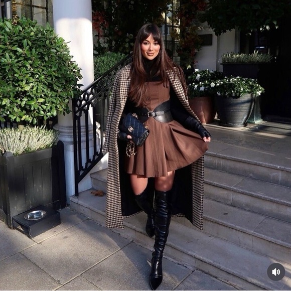 ZARA ~ ZW Collection Check Plaid Coat - Picture 11 of 16